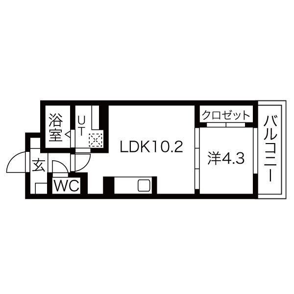 4階の間取り図