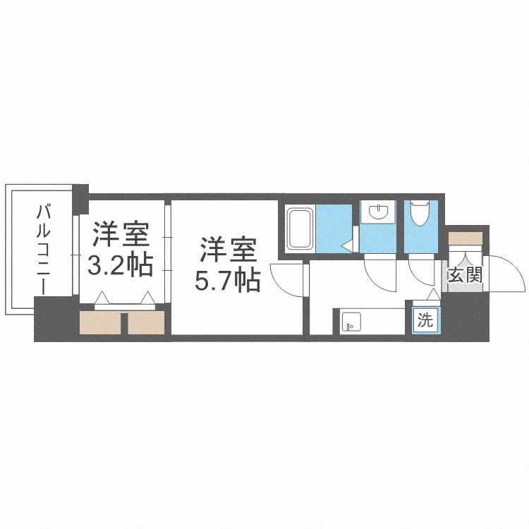4階の間取り図
