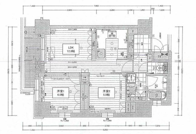 2階の間取り図