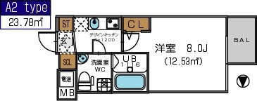 2階の間取り図