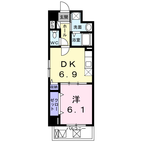 6階の間取り図