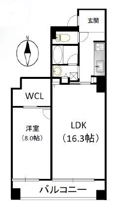 6階の間取り図