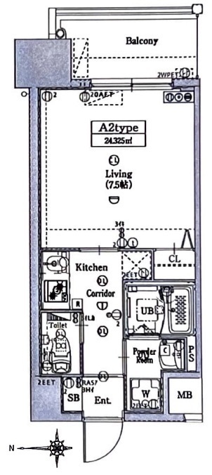 15階の間取り図