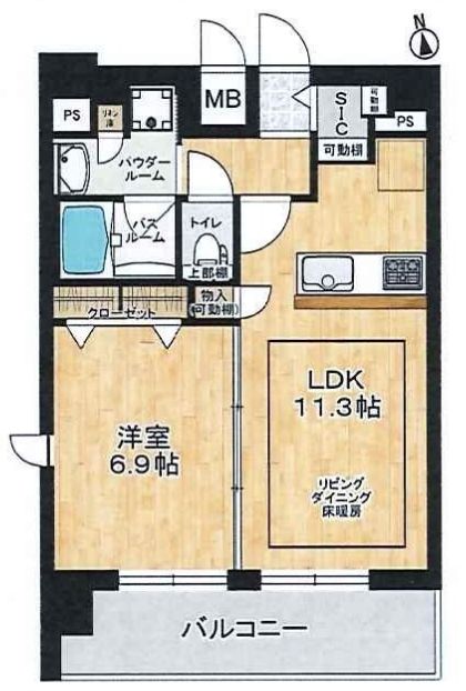 グランカリテ日本橋　間取り