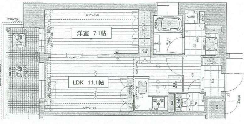 リーガル靱本町　間取り
