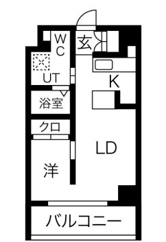 アイボリーポワント難波WEST 間取り