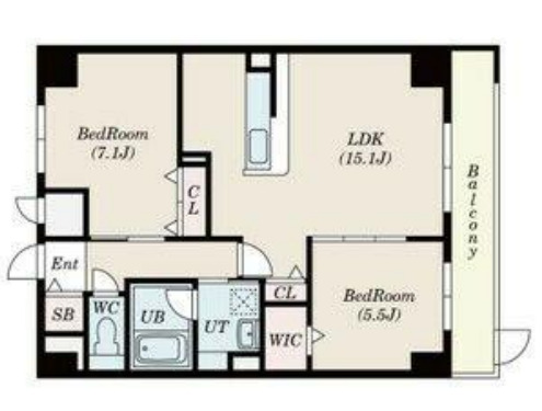 シャンピア国分町　間取り
