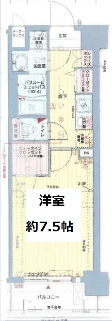 フォーリアライズ大阪ウエストベイ　間取り