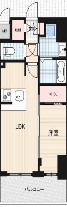 レオンコンフォート難波クレア　間取り図