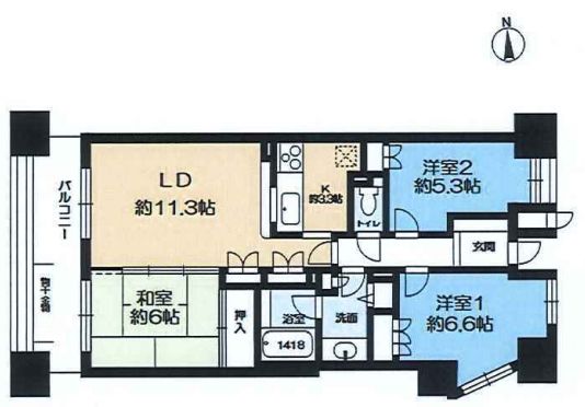 南堀江パークホームズ　間取り