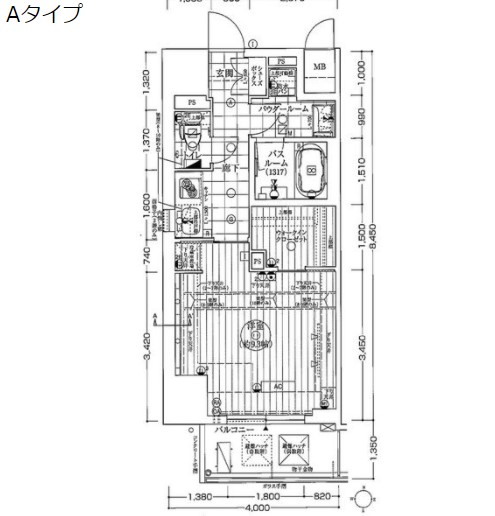 エステムコート新大阪Xザ・ゲート 間取り