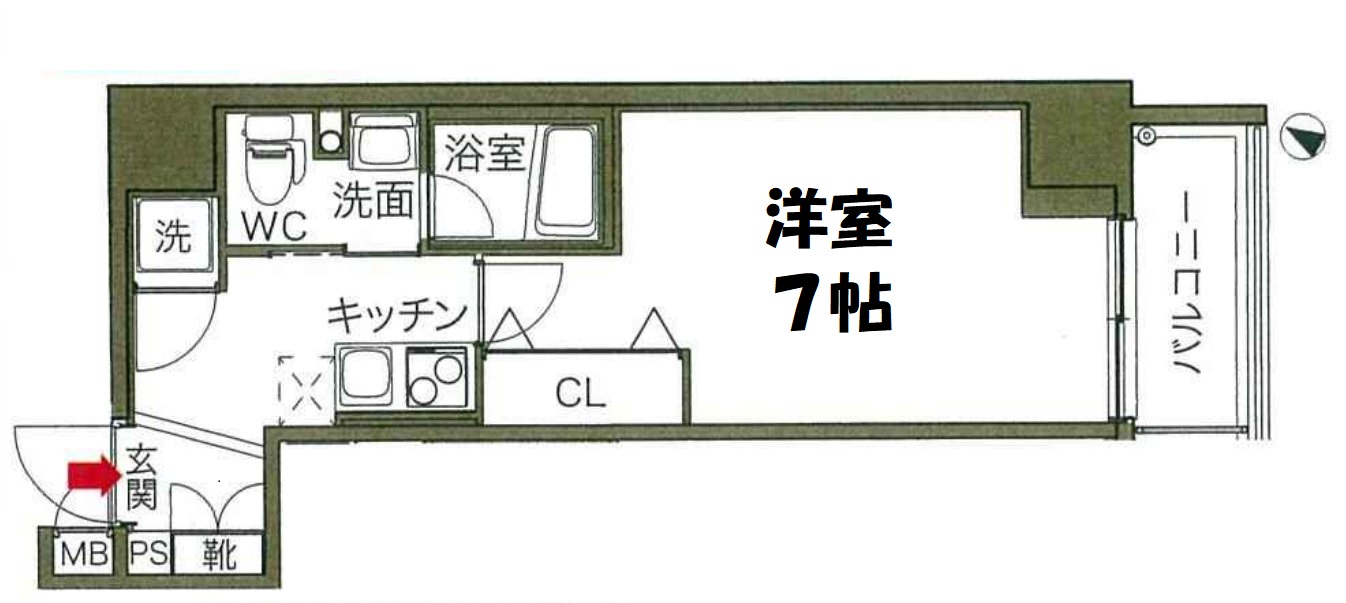 プリエールTAT江戸堀　間取り