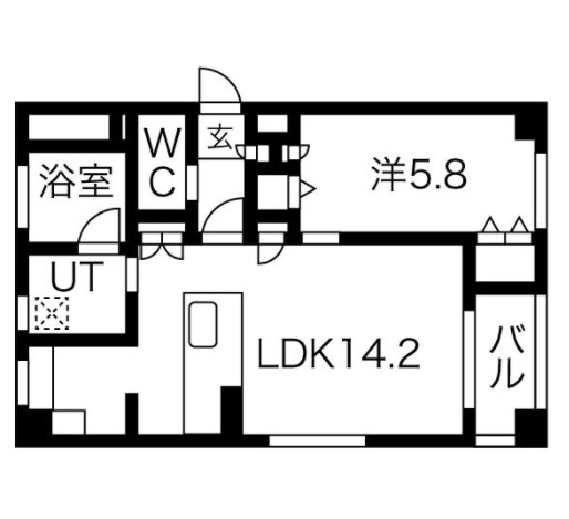 フローラ梅田東　間取り