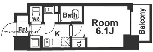 メインステージ京町堀　間取り