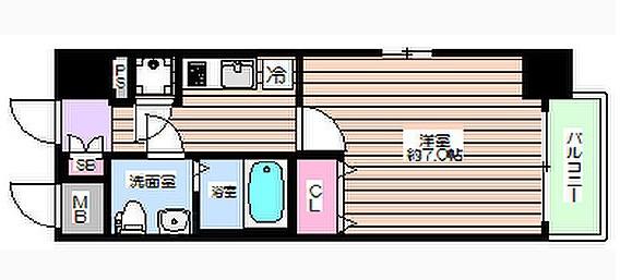 レジュールアッシュ大阪城ノルド 間取り