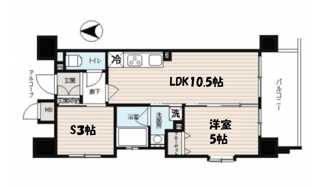 クリスタルエグゼ心斎橋　 間取り
