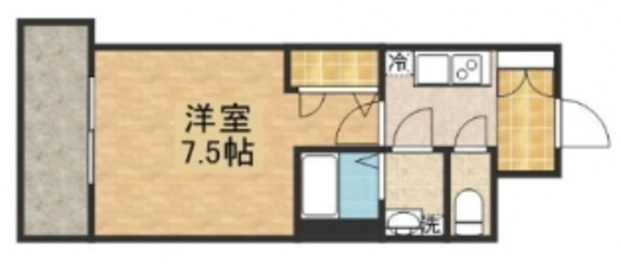 S-RESIDENCE江坂Alegria 間取り