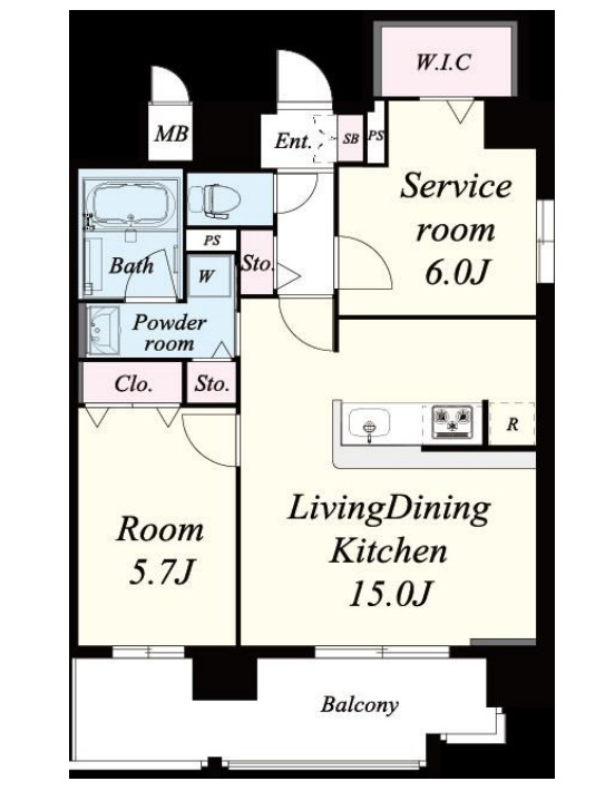 セレーナ・コンフォルト天神橋　間取り