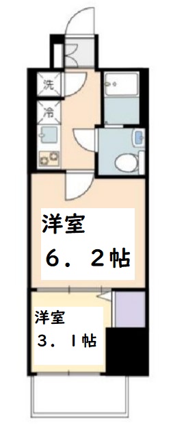 ラシュレエグゼ天王寺　間取り