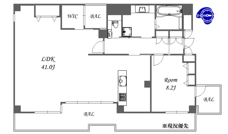 BelleVogue KITAHORIE　間取り
