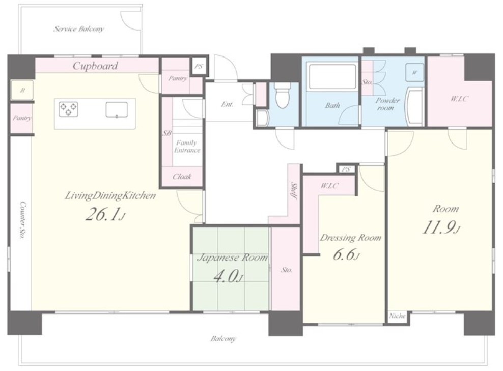 セイワパレス玉造 間取り
