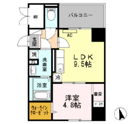 アビエール松屋町　間取り