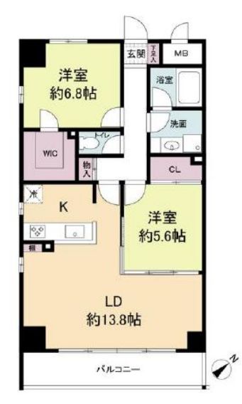 AMARE長堀通　間取り