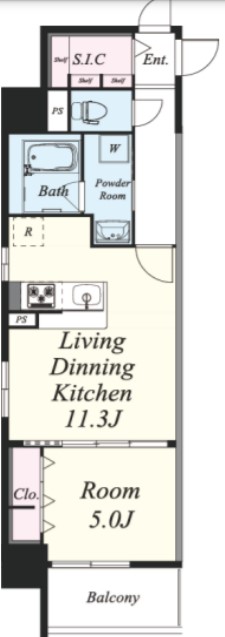 ルボワ天満橋 間取り