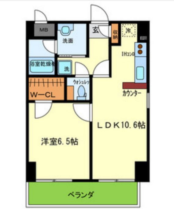 Elfer天王寺　間取り