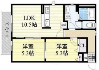 1階の間取り図