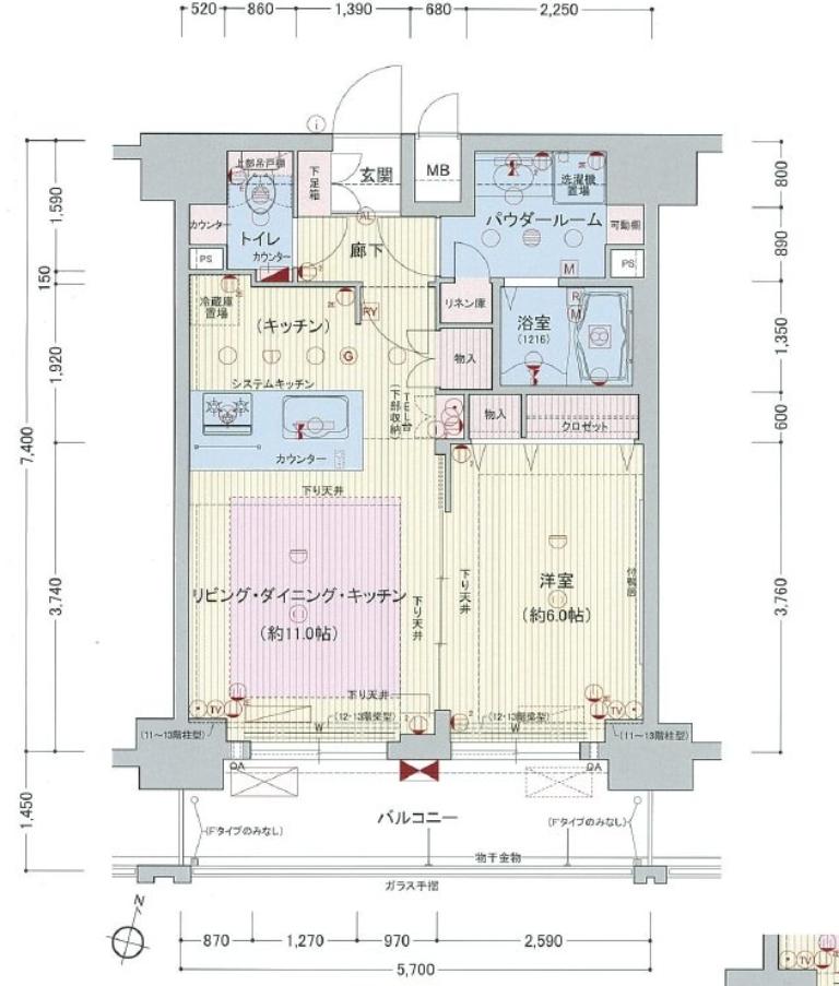 プレサンス梅田北デイズ　間取り