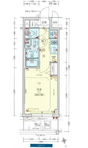プレサンス難波ラフィーネ 間取り