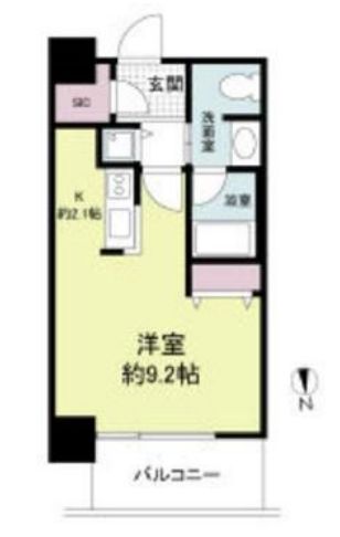 クロスレジデンス大阪新町　間取り