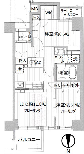 プレサンスロジェ心斎橋　間取り