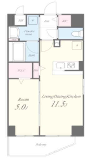 ルアナ北梅田　間取り