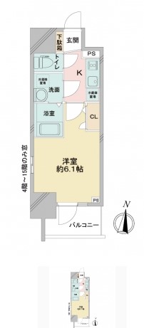 エスリードレジデンス大阪本町　間取り図