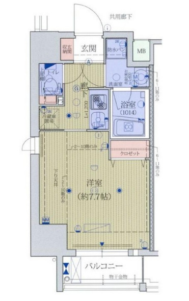 ファーストレジデンス天満橋　間取り