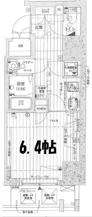 レジュールアッシュ梅田AXIA 間取り