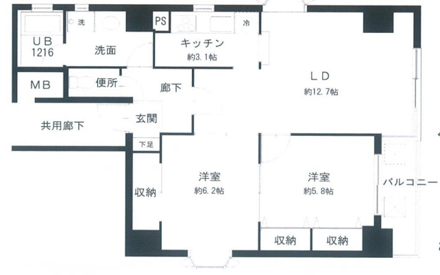 GIZA堀江公園　間取り図