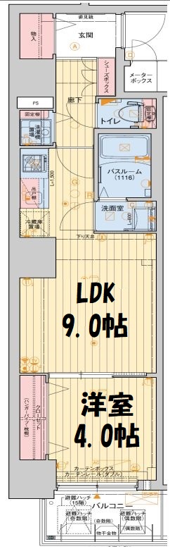 レオンコンフォート堀江公園 間取り