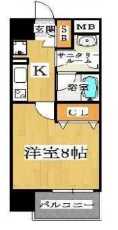 ディオレクレスト東心斎橋　間取り