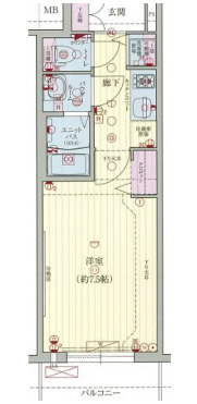 プレサンス松屋町駅前デュオ　間取り