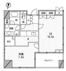 アーデンタワー福島ウエスト　間取り