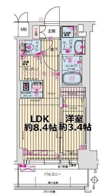 5階の間取り図