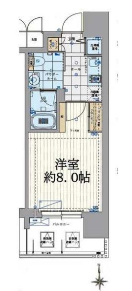 エスライズ北堀江スワン　間取り