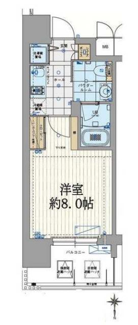エスライズ北堀江スワン 間取り