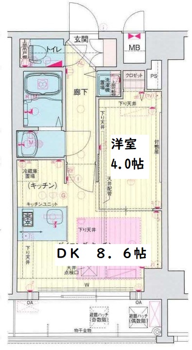 プレサンス堺筋本町フィリア 間取り