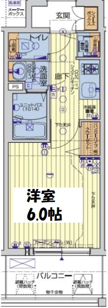 レオンコンフォート阿波座西 間取り