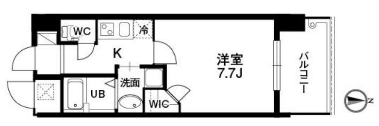 クラウンハイム北心斎橋フラワーコート 間取り