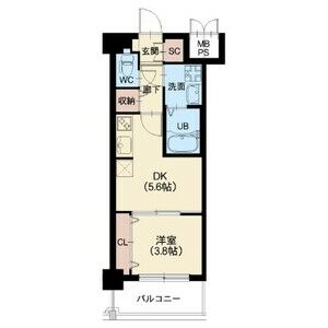 スプランディッド新大阪ＥＡＳＴ　間取り